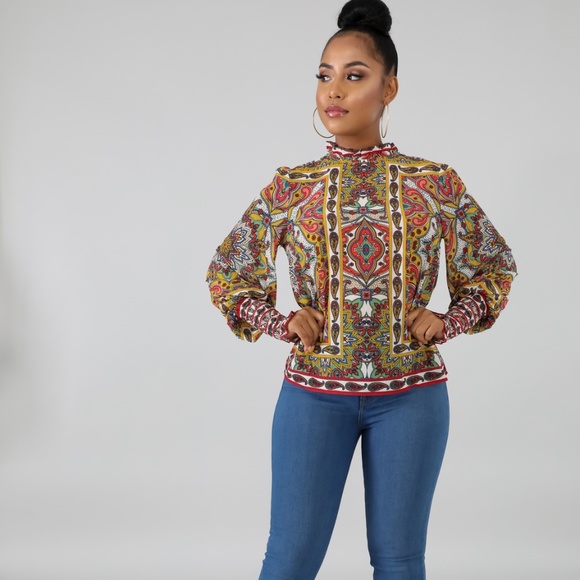 Mixed Feelings Blouse - Picture 1 of 5